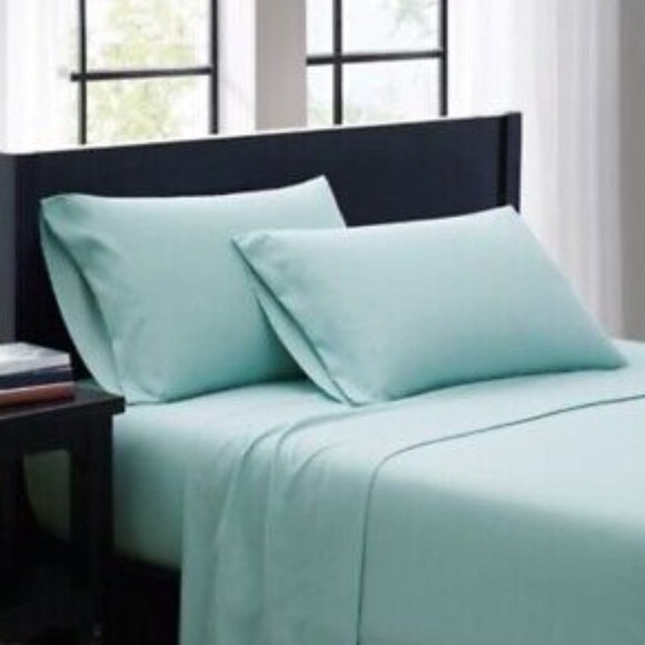 Salt Bedding Salt Microfiber Full Size Sheet Set Truly Soft Aqua